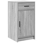 Set de table de vanity vidaXL Set de 2 Gris sonoma Bois d'ingénierie