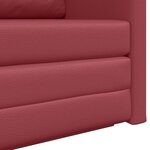 vidaXL Canapé-Lit Rouge bordeaux 124 x 71 x 78 cm Cuir artificiel
