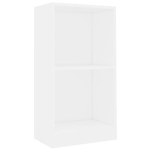 vidaXL Bibliothèque blanc 40x24x75 cm bois d'ingénierie