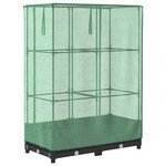 vidaXL Jardinière surélevée avec housse aspect rotin 80x40x123 cm