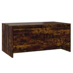vidaXL Table basse Chêne fumé 90x50x41 5 cm Bois d'ingénierie