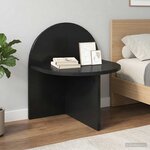 vidaXL Table de chevet 2 Pièces Chêne noir 40 x 35 5 x 45 5 cm