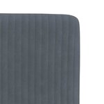 vidaXL Chaises à manger lot de 2 Gris foncé Velours