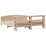 vidaXL Cadre de lit sans matelas 200x200 cm bois massif de pin