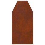 vidaXL Braise Marron 50 x 50 x 100 cm Acier patiné