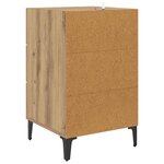 vidaXL Cabinet de chevet Chêne artisanal 40 x 40 5 x 66 cm