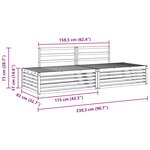 vidaXL 2 pc Ensemble de canapés d'extérieur Bois d'Acacia Massif