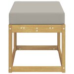 vidaXL Banc de Jardin Bois d'Acacia Massif Blanc
