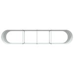 vidaXL Jardinière surélevée Vert 400 x 80 x 81 cm Acier