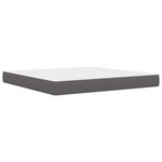 vidaXL Cadre de lit avec tête de lit Gris 200 x 200 cm Simili cuir