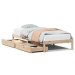 vidaXL Cadre de lit sans matelas 90x190 cm bois de pin massif