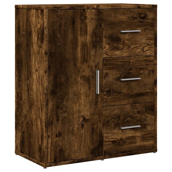 vidaXL Buffet chêne fumé 60x31x70 cm bois d'ingénierie