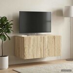 vidaXL Meuble TV mural 59 5 x 41 x 30 cm Chêne Sonoma