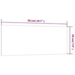 vidaXL Tableau noir magnétique mural Noir 50x20 cm Verre trempé
