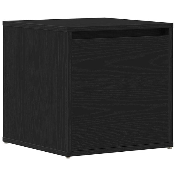 vidaXL Commode Chêne noir 40 5 x 40 x 40 cm Bois d'ingénierie