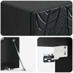 vidaXL Meuble TV mural 78 5 x 41 x 30 cm Noir Bois d'ingénierie
