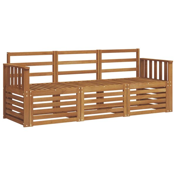 vidaXL Ensembles de canapés 3 pc Naturel Bois d'Acacia Massif