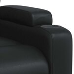 vidaXL Fauteuil de massage inclinable Noir Similicuir