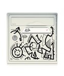 Boite aux lettres blanche 1 porte "Vache de France" [VanLuc]