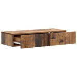 vidaXL Table d'appoint murale Bois ancien 87 5 x 34 5 x 17 cm