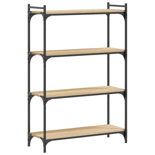 vidaXL Bibliothèque à 4 niveaux chêne sonoma 80x30x120 cm