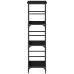 vidaXL Étagère Chêne noir 50 x 33 x 117.5 cm Bois d'ingénierie