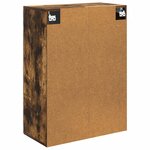 vidaXL Armoire Murale 66 x 34 5 x 90 cm Bois d'ingénierie Chêne fumé