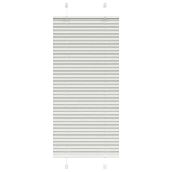 vidaXL Store plissé gris clair 55x150 cm largeur du tissu 54 4 cm