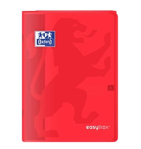 Cahier EASYBOOK Agrafé 21 x 29.7 cm 96 pages Séyès 90g Rouge OXFORD