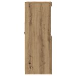 Buffet vidaXL avec lumières LED Chêne Artisan 60x37x100 cm
