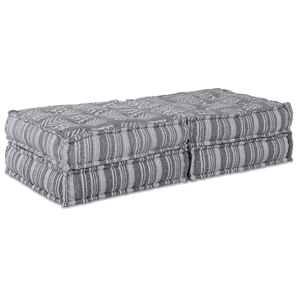 vidaXL Coussin 2 Pièces Gris clair 70 x 70 x 36 cm Polyester