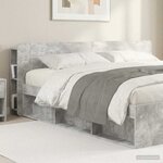 vidaXL Cabinet de Tête de Lit Gris béton Bois d'ingénierie