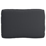 vidaXL Coussin pour assise de palette Noir 120 x 80 x 12 cm