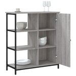vidaXL Buffet sonoma gris 70x30x80 cm bois d'ingénierie