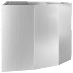 vidaXL Jardinière Argent 90 x 45 x 35 cm Acier galvanisé