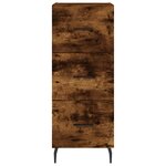 vidaXL Buffet Chêne fumé 34 5x34x90 cm Bois d'ingénierie