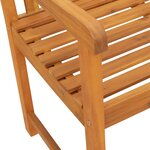 vidaXL Banc de jardin Marron 110 x 56 x 90 cm Bois d'Acacia Massif
