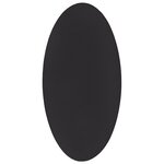 vidaXL Tapis "HUARTE" Noir 80x150 cm Ovale