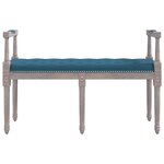 vidaXL Banc Bleu 110x40x70 cm Velours
