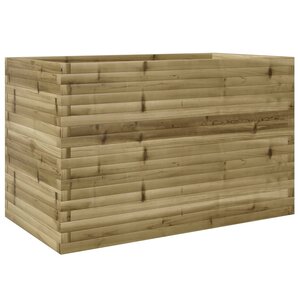 vidaXL Jardinière 110x60x68 5 cm bois de pin imprégné