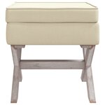 vidaXL Tabouret de rangement 45x45x49 cm lin