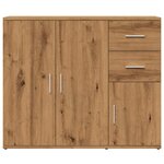 vidaXL Buffet chêne artisanal 91x29 5x75 cm bois d'ingénierie