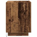 vidaXL Cabinet de chevet avec tiroir avec Bois Ancien 45 x 40 x 55 cm