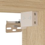 vidaXL Buffet haut Chêne sonoma 34 5x34x180 cm Bois d'ingénierie