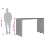 vidaXL Ensemble de bar de jardin 9 Pièces avec coussins noir poly rotin