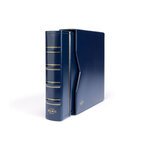 Album Numis Leuchtturm pour 143 monnaies de collection. Couleur - Bleu