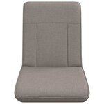 vidaXL Fauteuil de sol ajustable Taupe Tissu