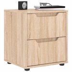 vidaXL Table de chevet VISNES chêne sonoma 45x40x50 cm bois ingénierie