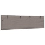 vidaXL Coussin de tête de lit taupe 180 cm tissu