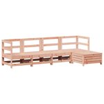 vidaXL Salon de jardin 5 Pièces bois massif sapin de douglas